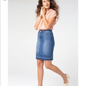 liverpool denim skirt